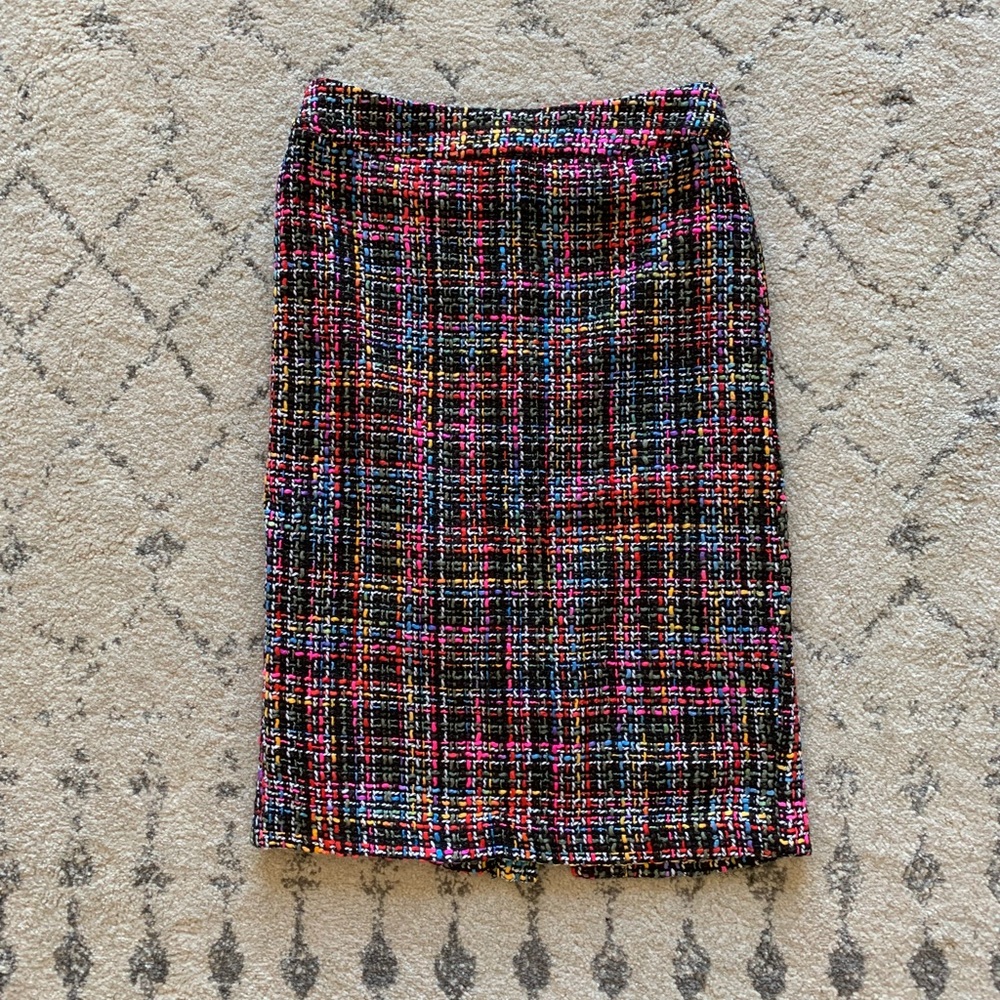 Called to Surf Black Tweed Pencil Skirt